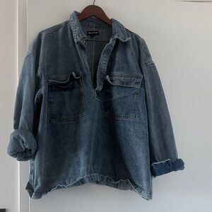 PrettyLittleThing Light Blue Denim Shirt